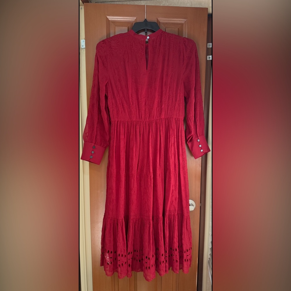 J.Crew Burgundy Lace Dress